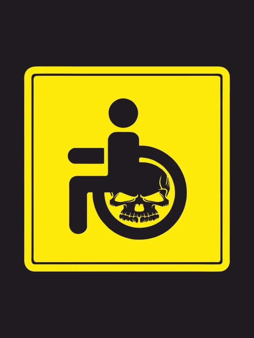 Значок инвалида на автомобиль