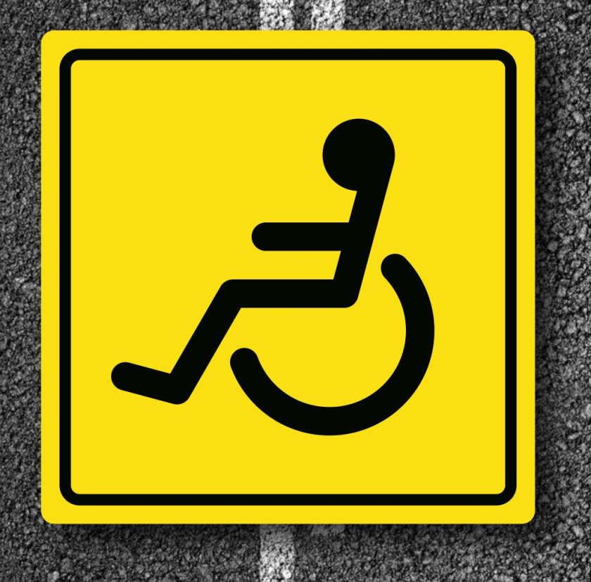 Наклейка инвалид