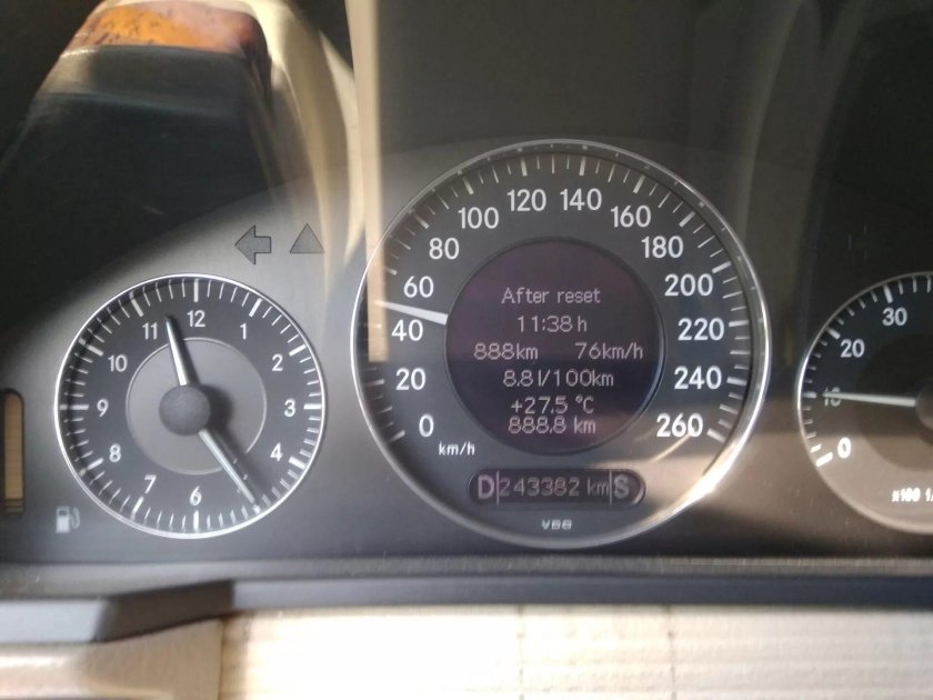 Mercedes 210 AMG расход топлива