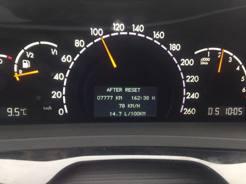 Расход Мерседес s500