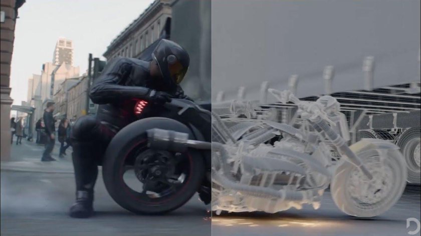 Форсаж Хоббс и шоу мотоцикл