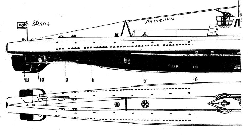 Чертежи подводной лодки типа с-56