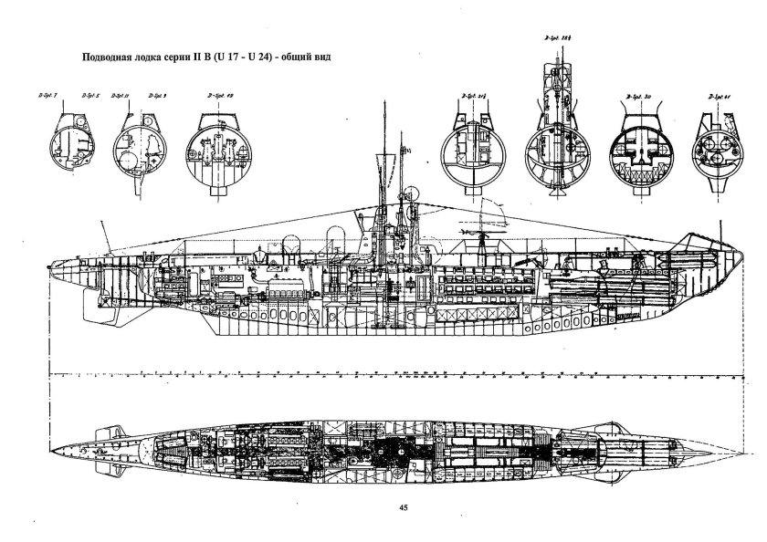 U-Boat Type II А чертежи