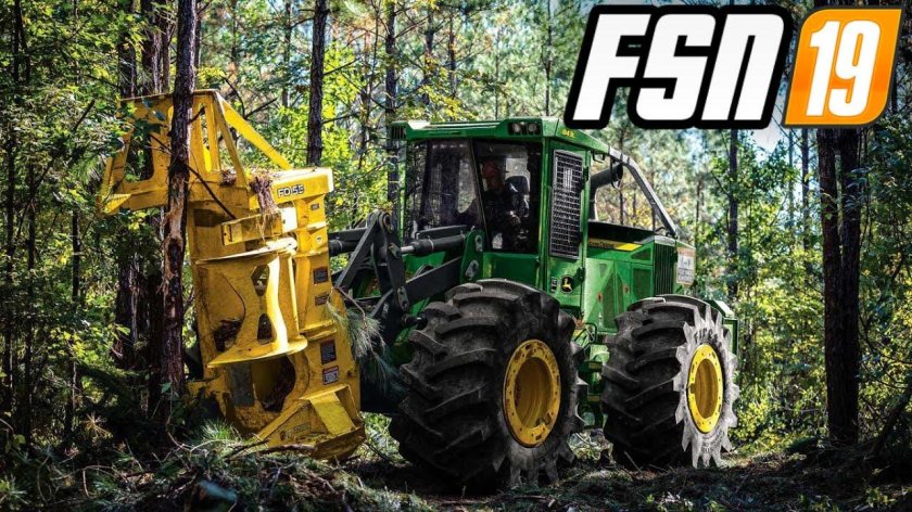 Трелевочная машина Джон Дир