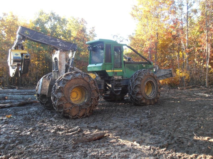 Трелевочный трактор Джон Дир 648h