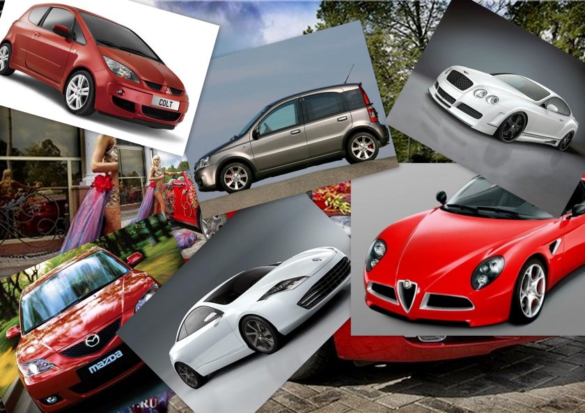 Машины коллаж