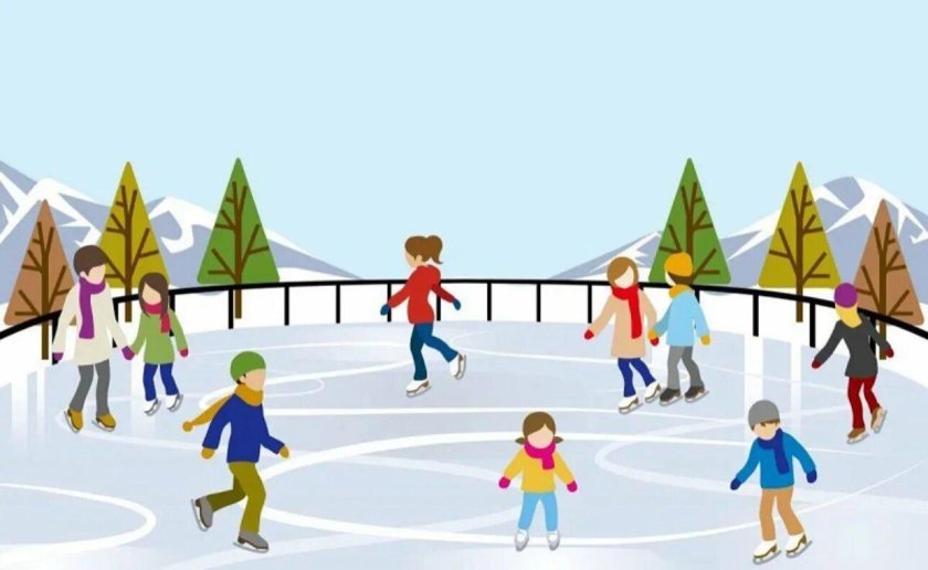 Каток рисунок