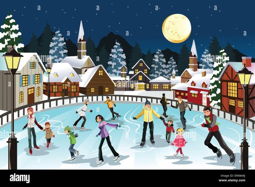 Каток рисунок