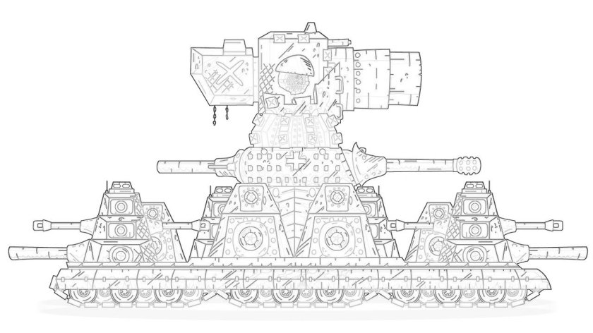 Раскраска танк кв 44