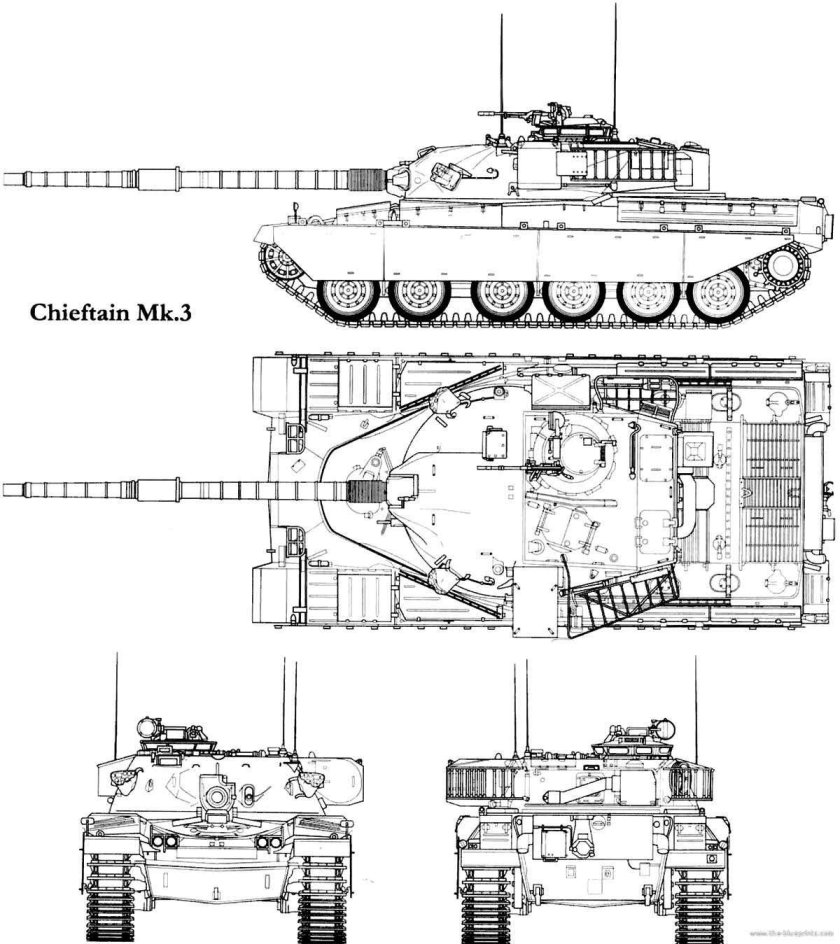 Fv4201 Chieftain чертежи