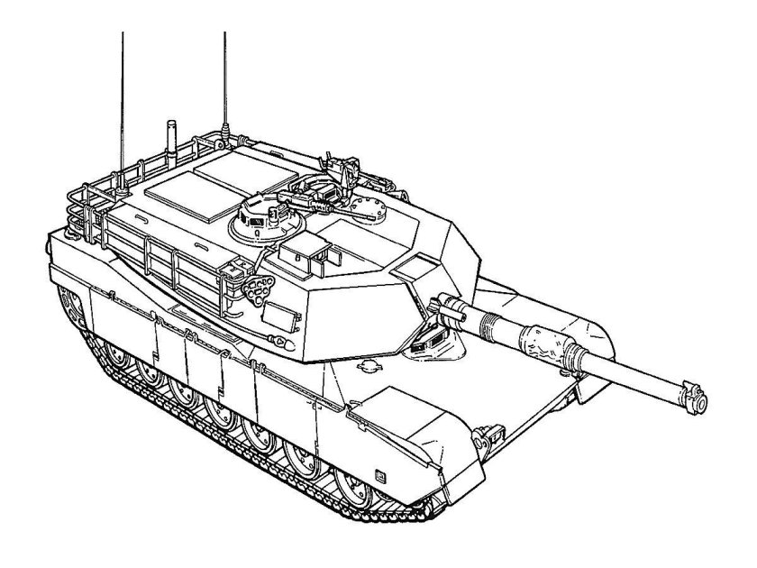 Танк Абрамс раскраска