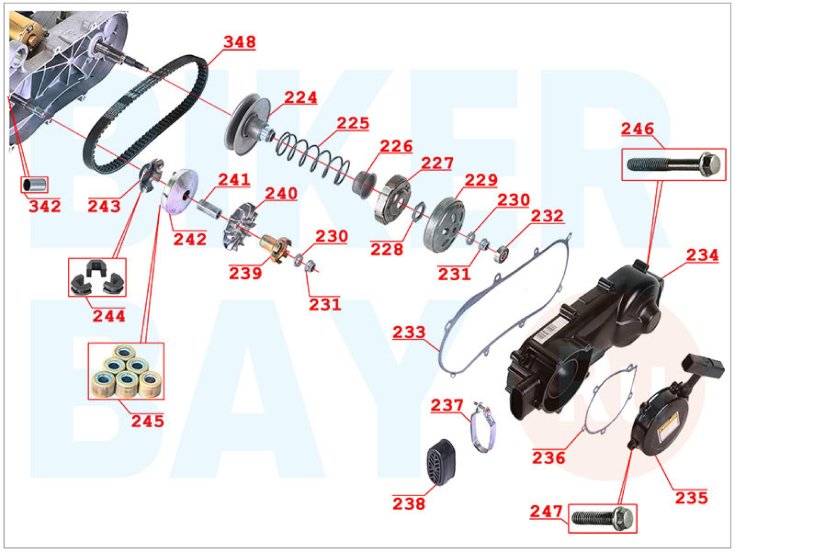Двигатель снегохода Ирбис 150