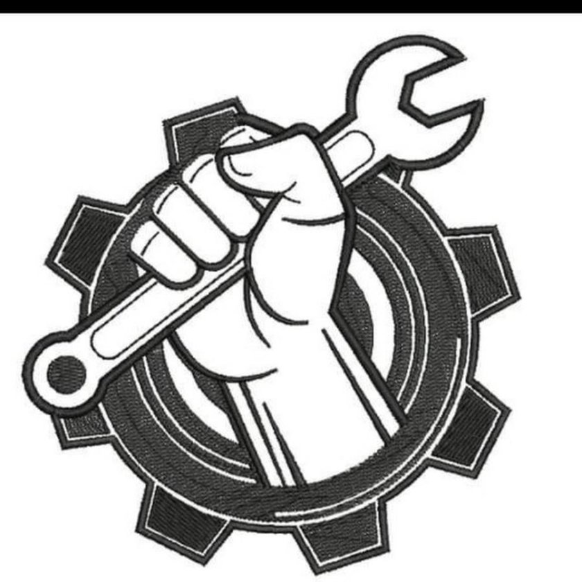 Эмблема слесаря