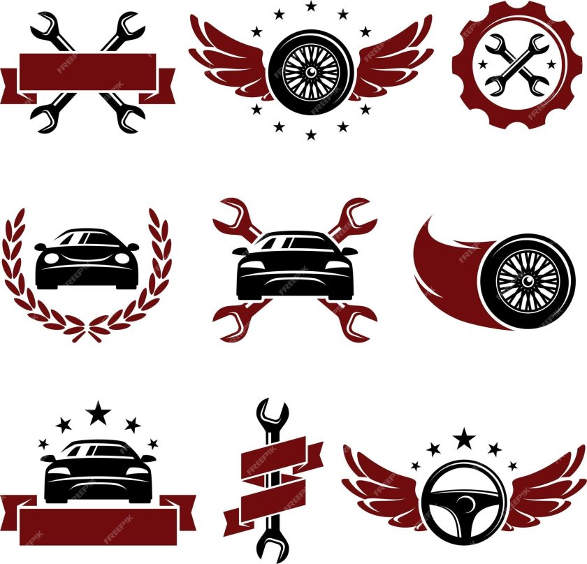 Стилизованный автомобиль для логотипа