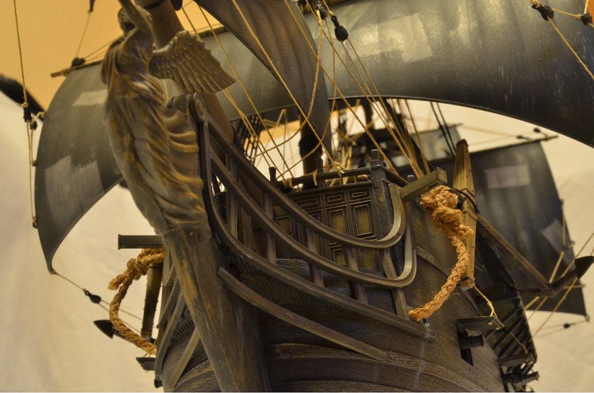 Гальюнная фигура корабля черная Жемчужина