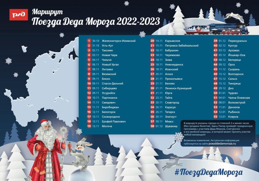 Сызрань поезд Деда Мороза 2022