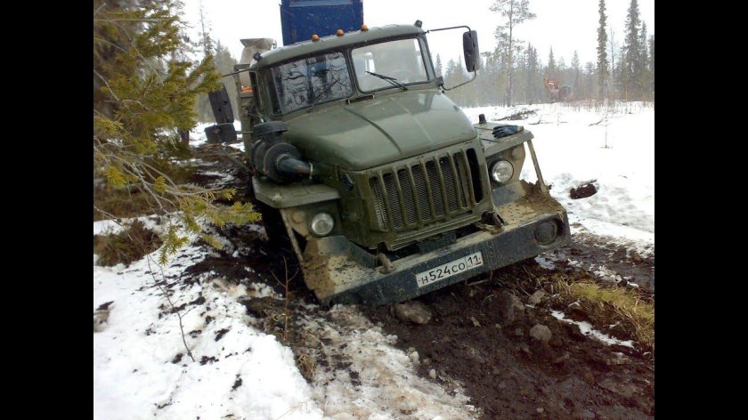 Урал 4320 на бездорожье