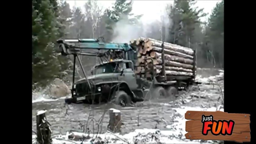 Урал 4320 лесовоз