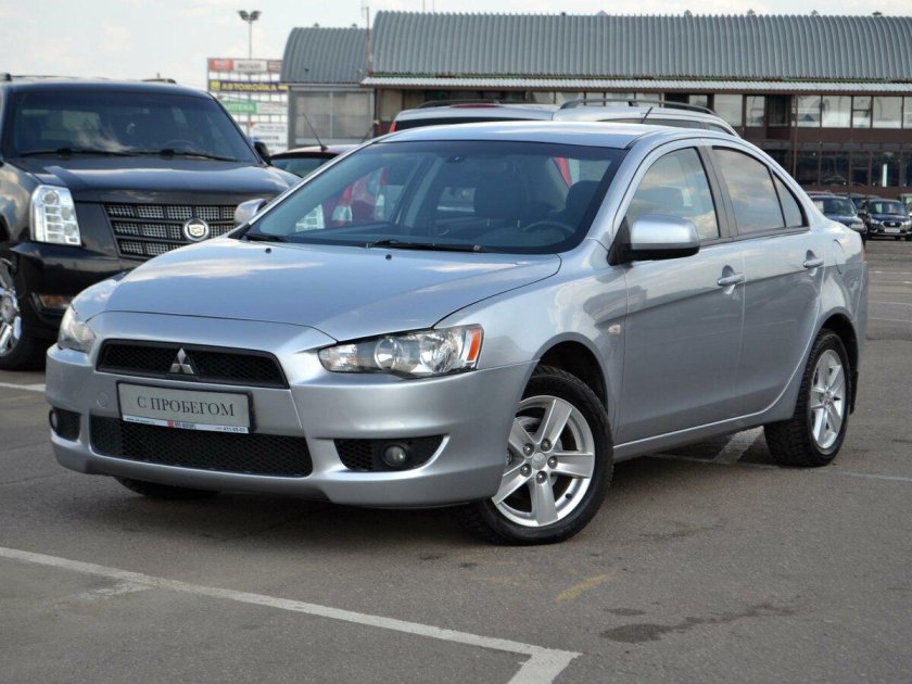Mitsubishi Lancer, 2008 серый