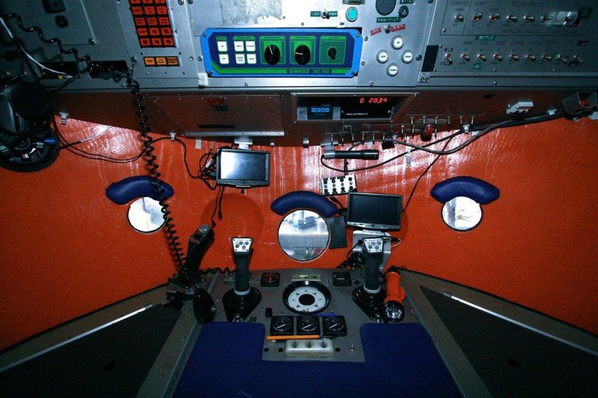 Батискаф Титан изнутри