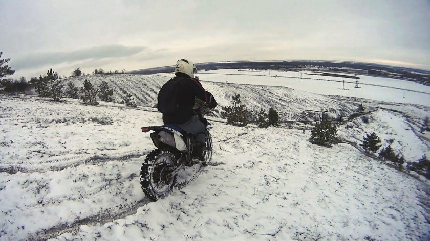 Мото эндуро зима