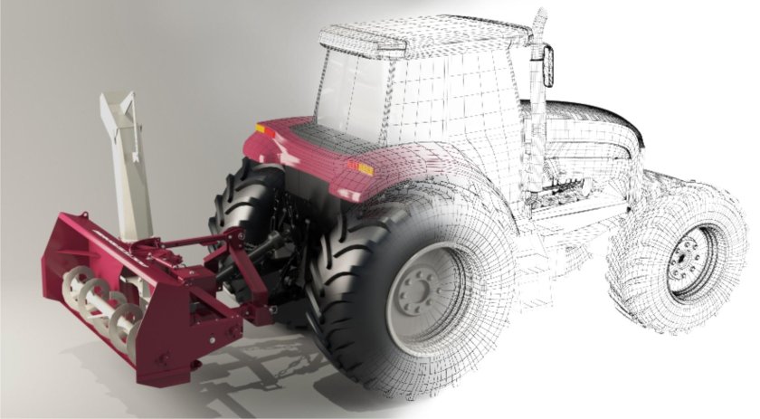 Шнекороторная снегоуборочная машина