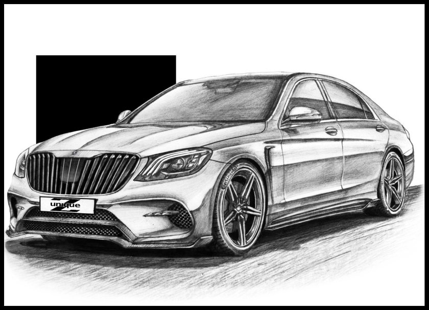 Раскраска Мерседес CLS 63 AMG