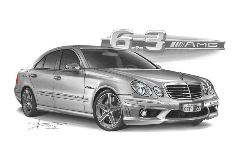Раскраска Мерседес е63 АМГ