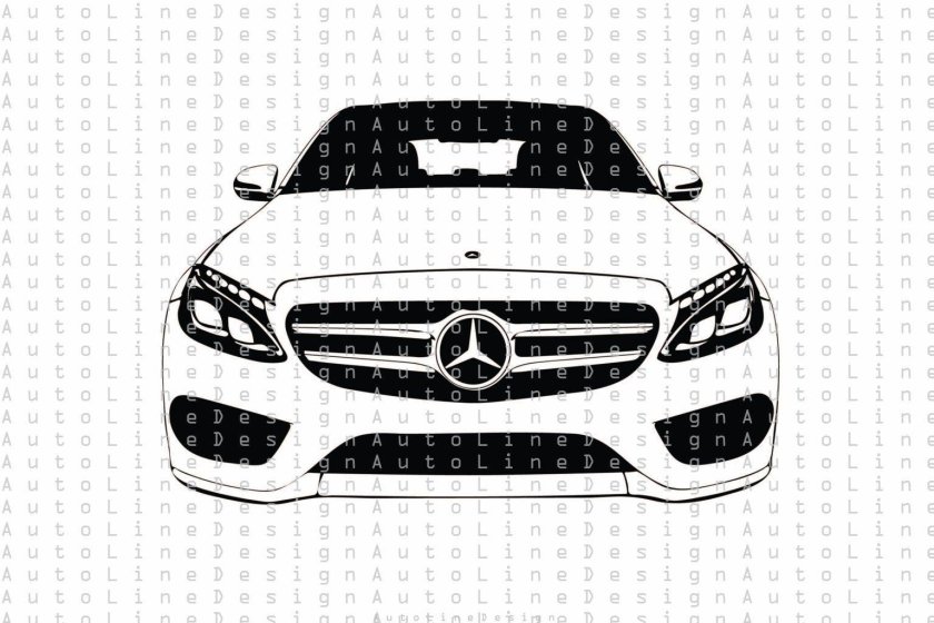 Машина Мерседес вектор