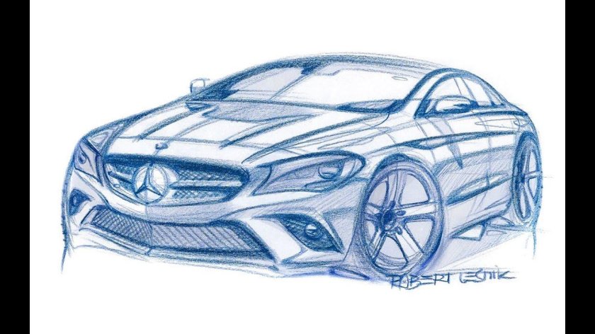 Мерседес АМГ gt 63 нарисовать