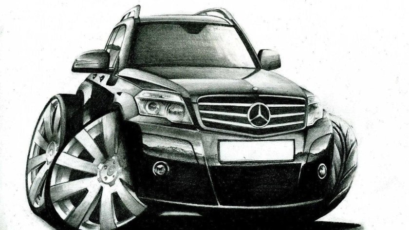 Рисунок Мерседес мл 350