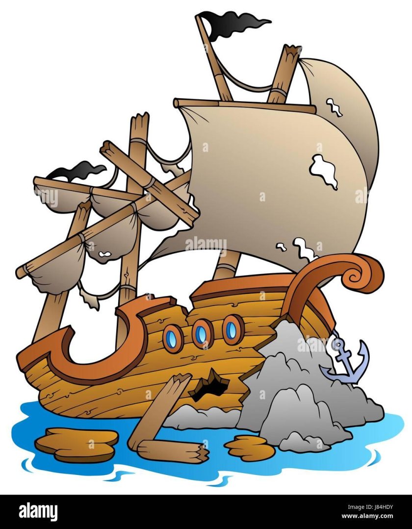 Корабль мультяшный