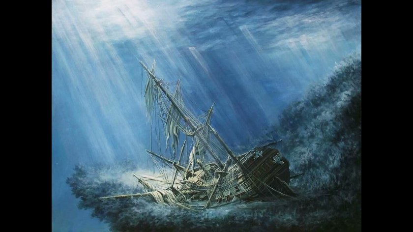 Картина Айвазовского тонущий корабль