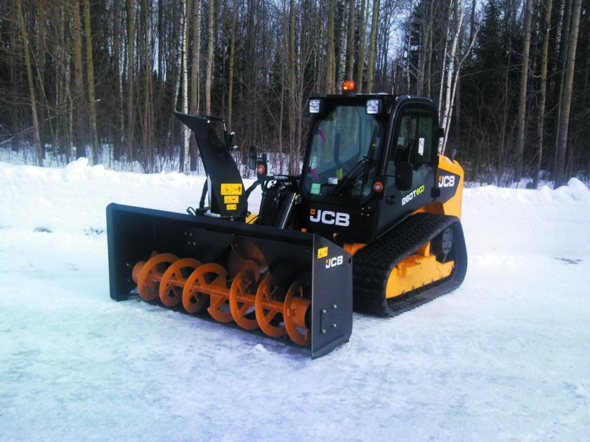 Роторный снегоуборщик для трактора JCB