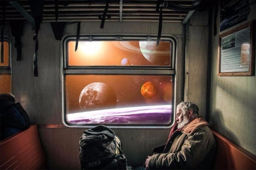 Окно поезда