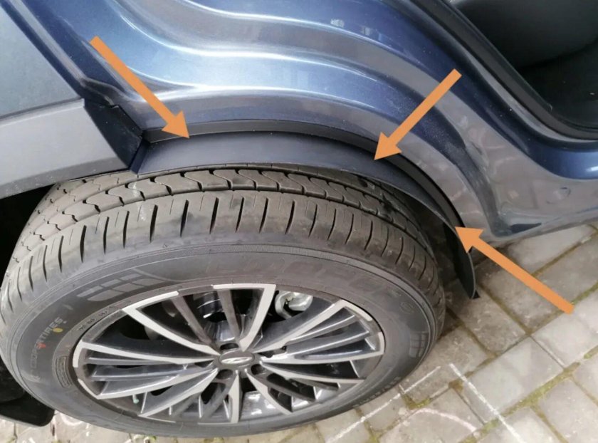 Защита задней арки для Chery Tiggo 8 Pro