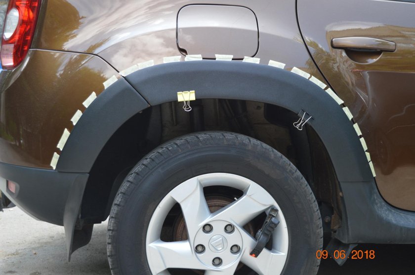 Пластик колесные арки Рено Дастер 2