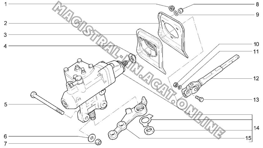 Рулевой редуктор ВАЗ 2123