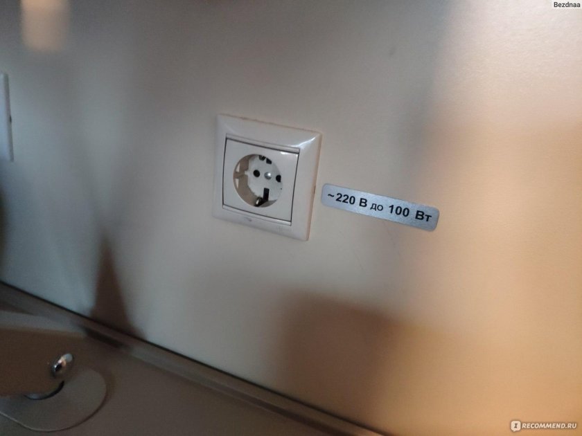 Розетки в поезде