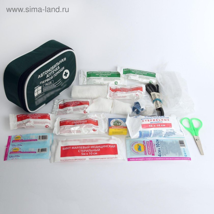 Автоаптечка комплектация 2022