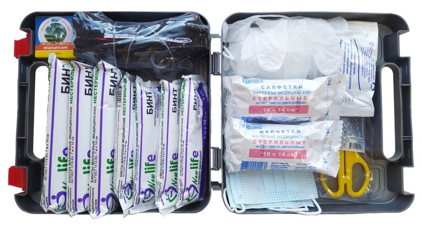 Автомобильная аптечка Мицар мини нового образца