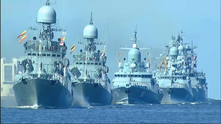 Морской парад в Санкт-Петербурге 2023
