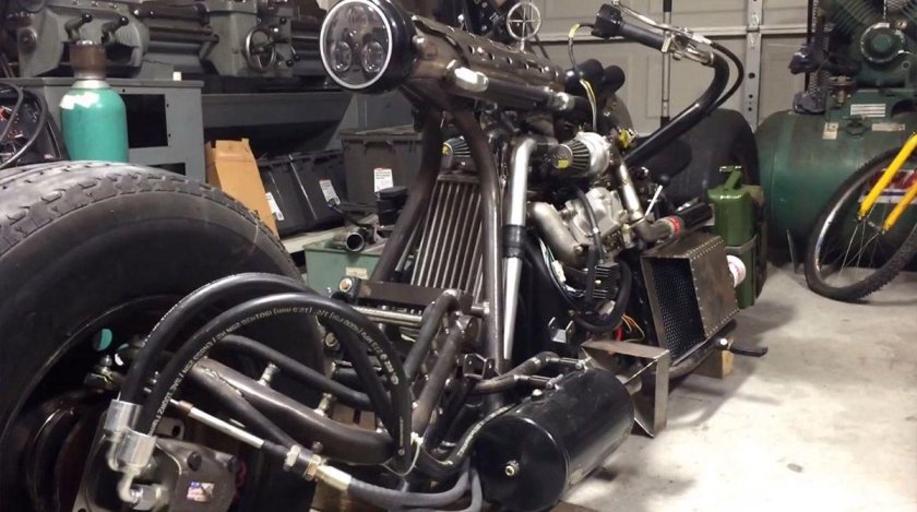 AWD Hydrostatic Diesel Motorcycle