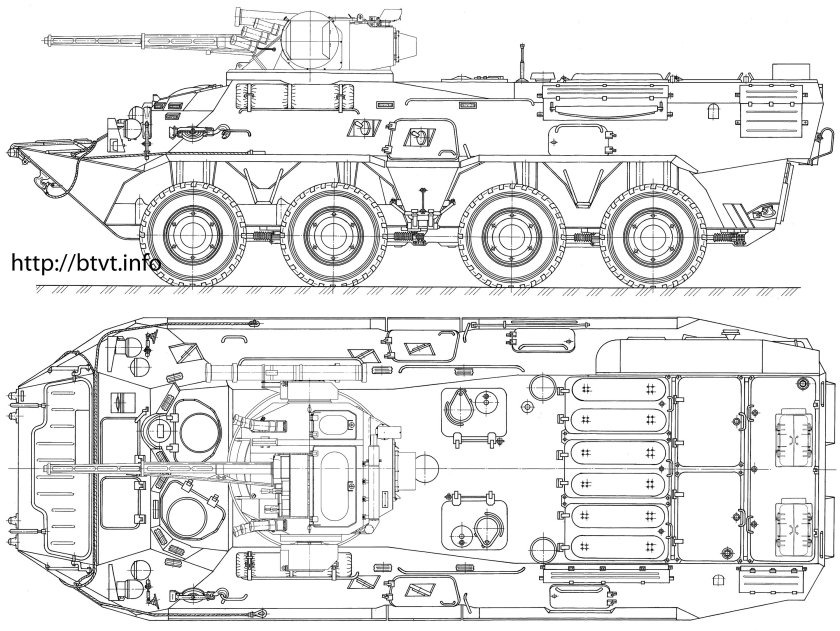 БТР 80 чертеж