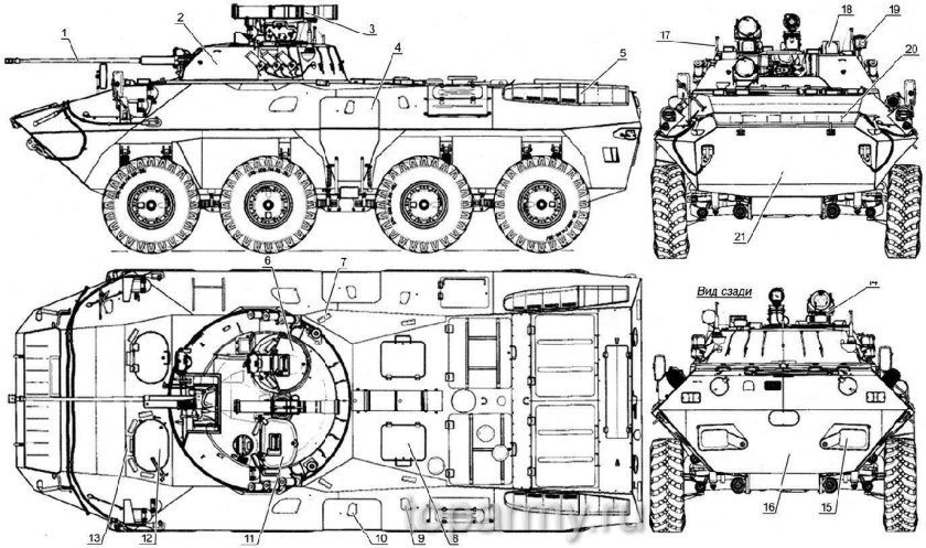 Силовой агрегат БТР 80