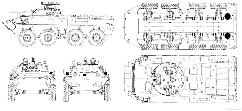 БТР 80 чертеж