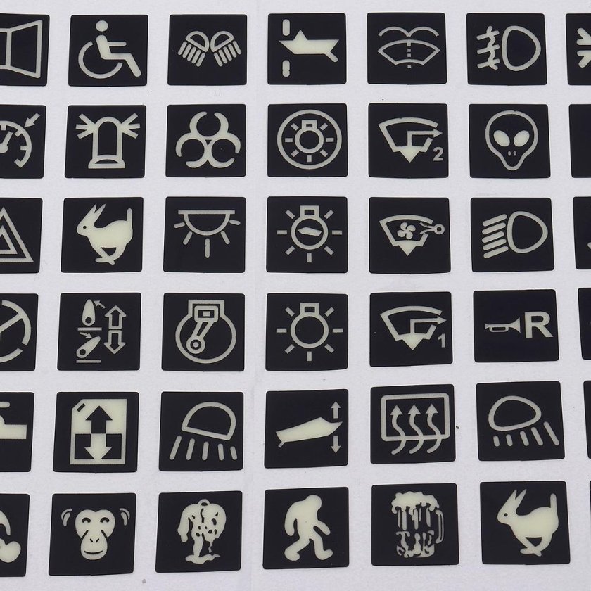 Наклейки для тумблеров авто