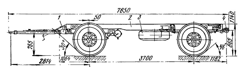 Двух осный прицеп МАЗ 5224 вес
