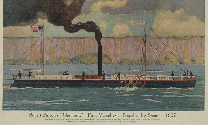 Пароход 1807 Роберт Фултон