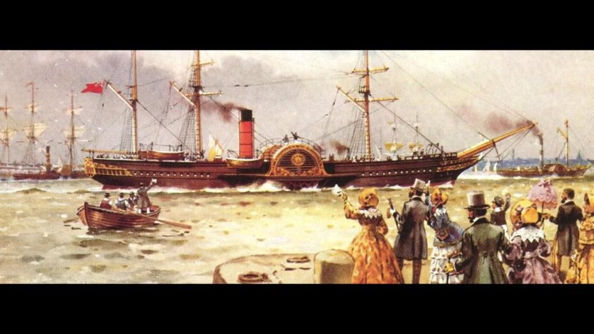 Пароход Британия 1840